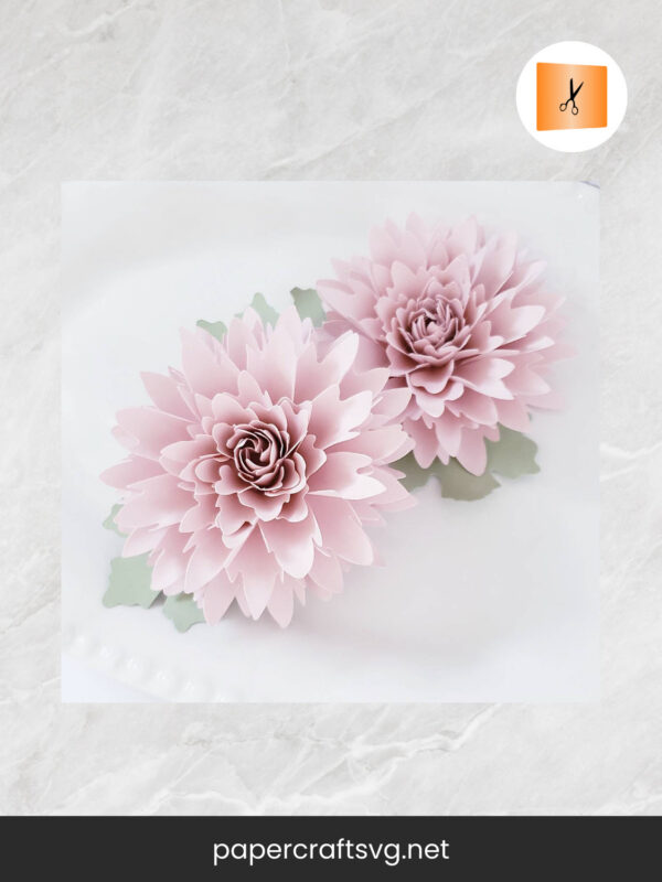 3D Matilda Flower Template, SVG Paper Cut File