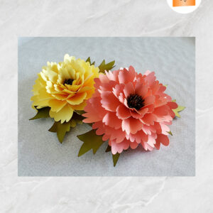 3D Paper Flower Template, SVG Paper Cut File