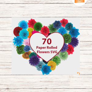 70 Rolled Flowers SVG Bundle, 3D Flower SVG for Cricut