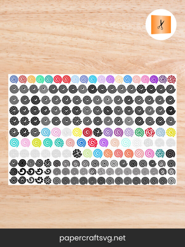 800 Plus Rolled Flower SVG Bundle, 3D Paper Flower SVG Cut Files