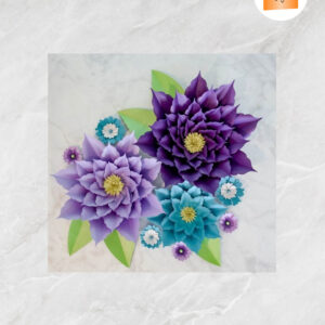 Giant Amarylis Flower Template, SVG Paper Cut File