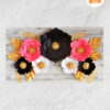 Party Decor Flower Wall DIY Paper Flowers, Paper Rose SVG