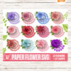 Rolled Flower SVG Template, Digital Download for DIY Paper Flower Decor​