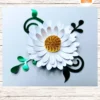 Gerbera Daisy 3D Paper Flower SVG, 2.5 Inch Template for Cricut & Silhouette Projects