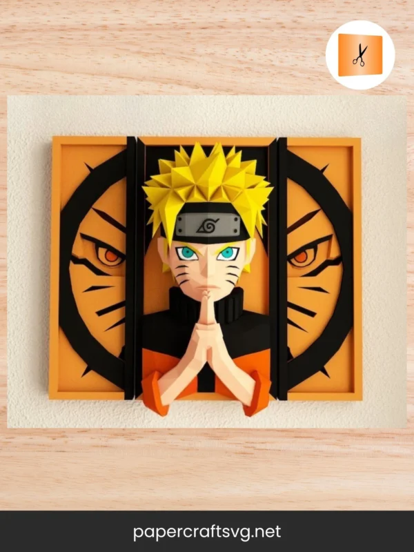 Naruto Anime 3D Paper Model, DIY Pepakura Template