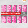 Valentine Card Bundle, 10 SVG Paper Cut File