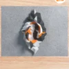 3D Koi Carp Fish Papercraft Template, Yin Yang Low Poly PDF Model for DIY Wall & Home Decor