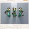 3D Papercraft Chinese Dragon, Low Poly SVG Template, DIY Paper Dragon Decor