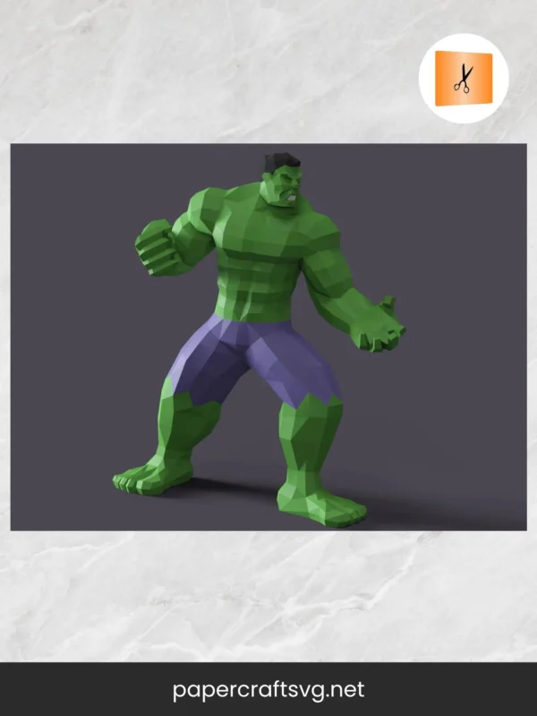 Hulk papercraft DIY PDF template