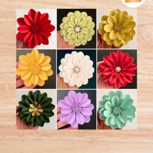 Mini Paper Flower Template SVG, 5 Styles in 1 File with Video Tutorials, Resizable Floral Cut Files